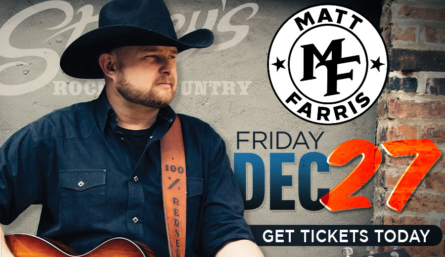 Matt Farris at Stoney's Rockin' Country December 27, 2024