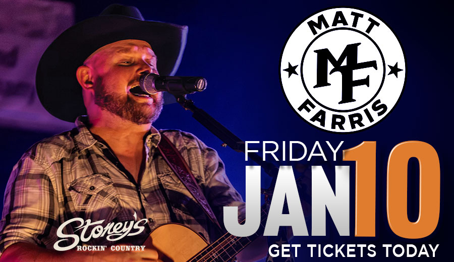 Matt Farris at Stoney's Rockin' Country on Jan 10, 2025