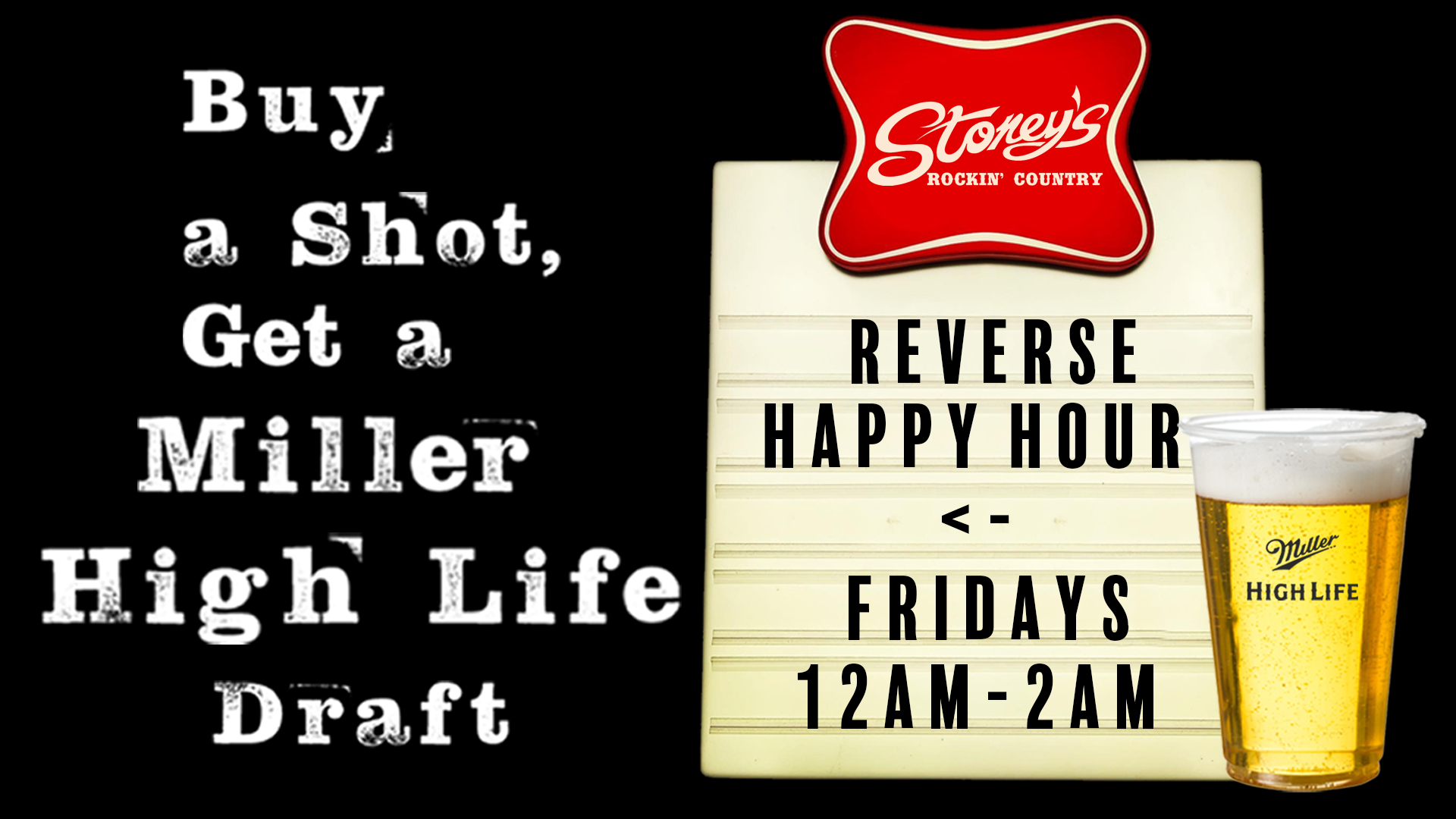 REVERSE HAPPY HOUR