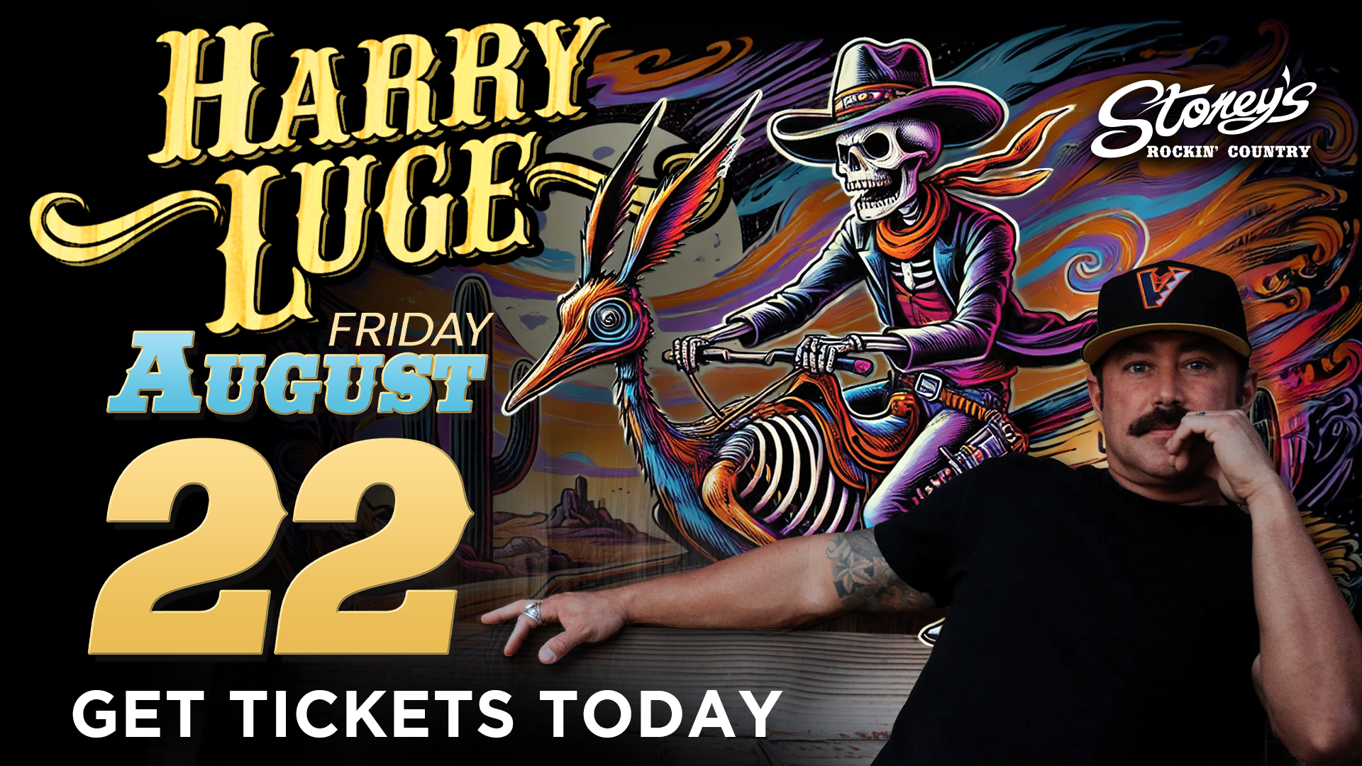 Harry Luge at Stoney's Rockin' Country August 22, 2025