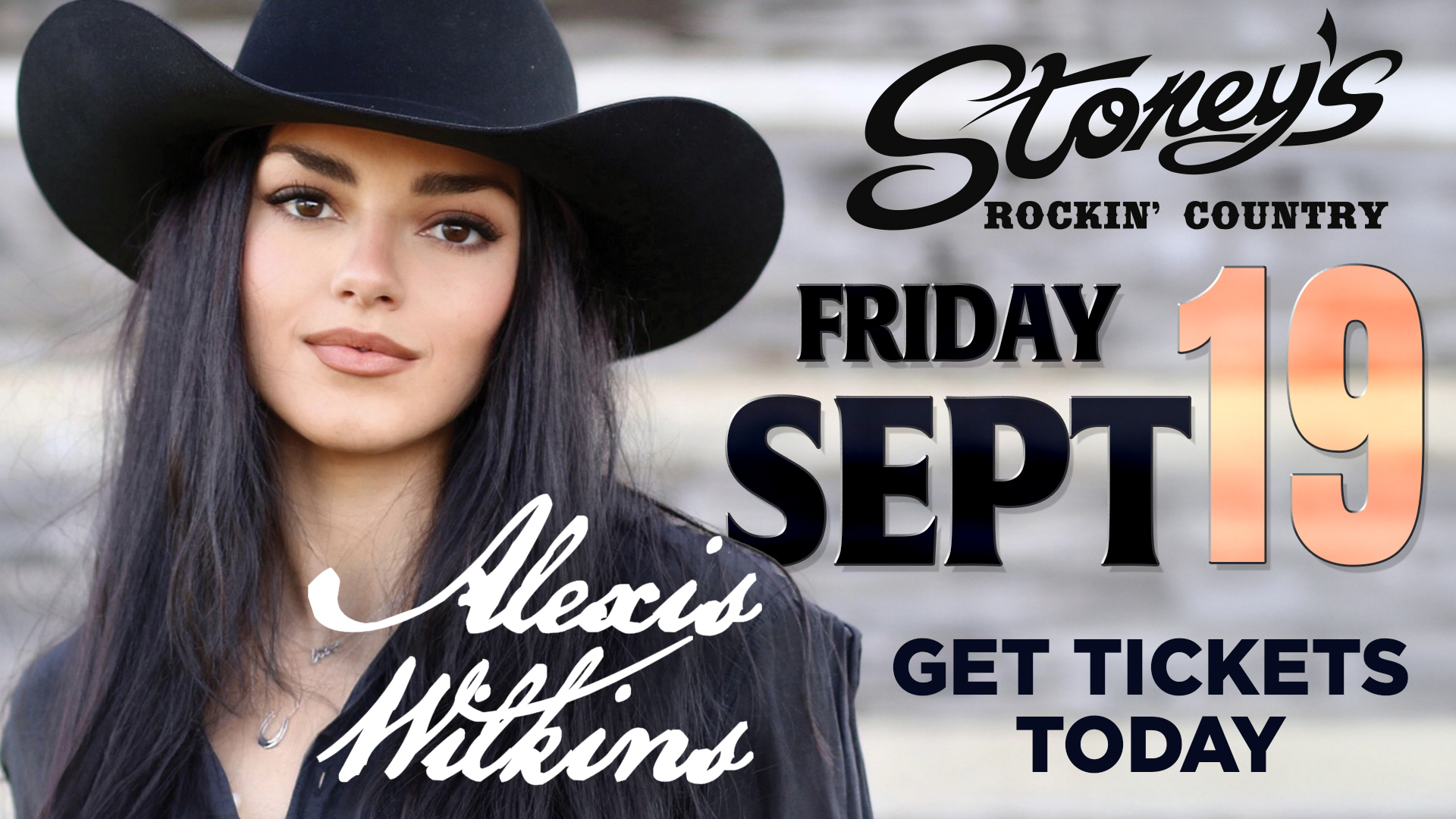 Alexis Wilkins at Stoney's Rockin' Country September 19, 2025