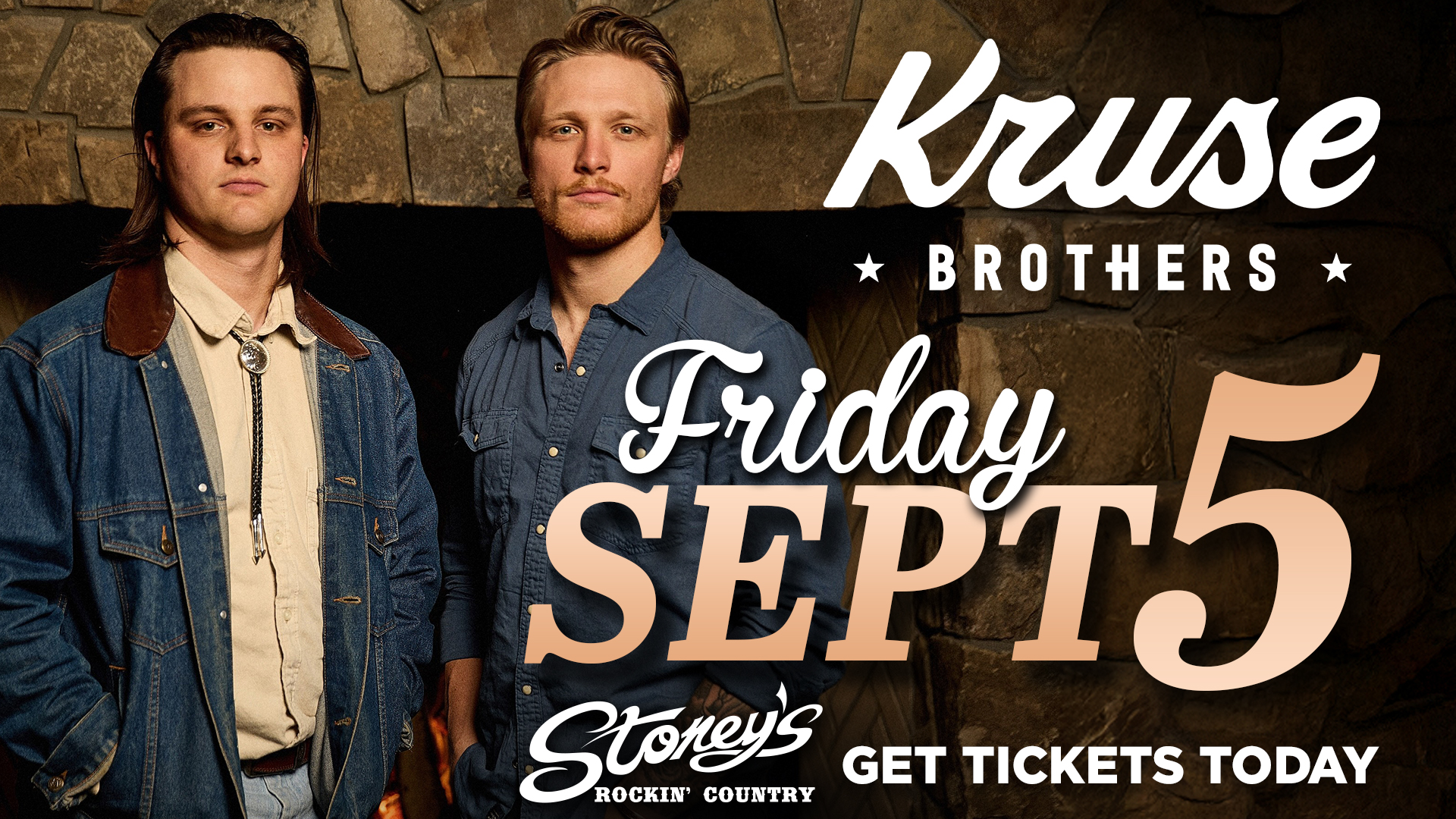 Kruse Brothers at Stoney's Rockin' Country on September 5, 2025