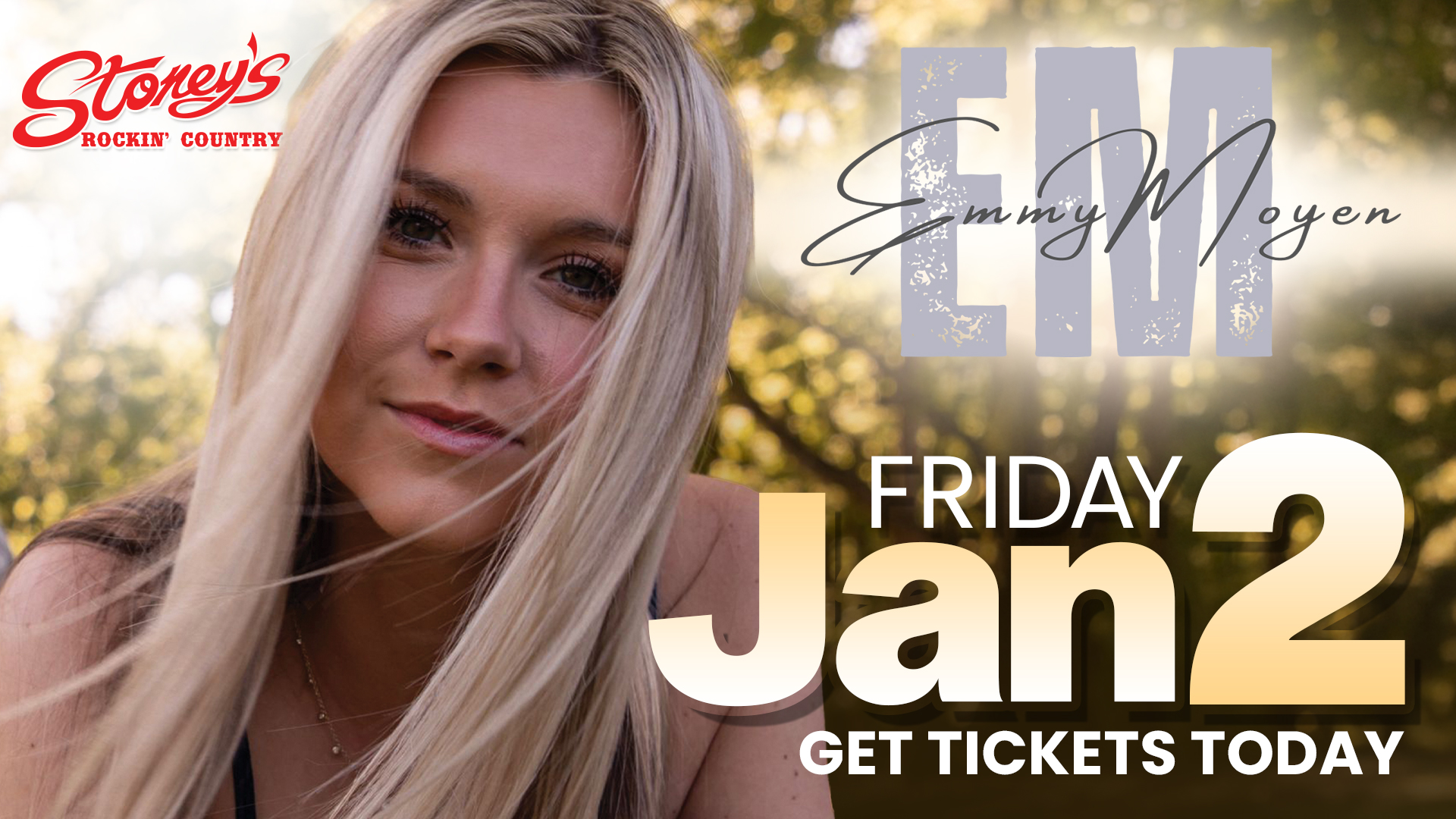 Emmy Moyen at Stoney's Rockin' Country on January 2, 2026