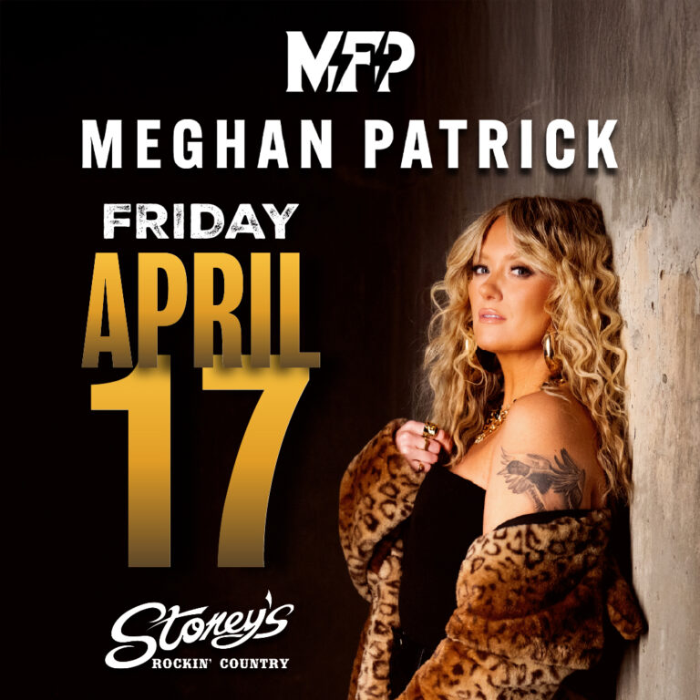 Meghan Patrick performing live on the Golden Child Tour at Stoney’s Rockin’ Country