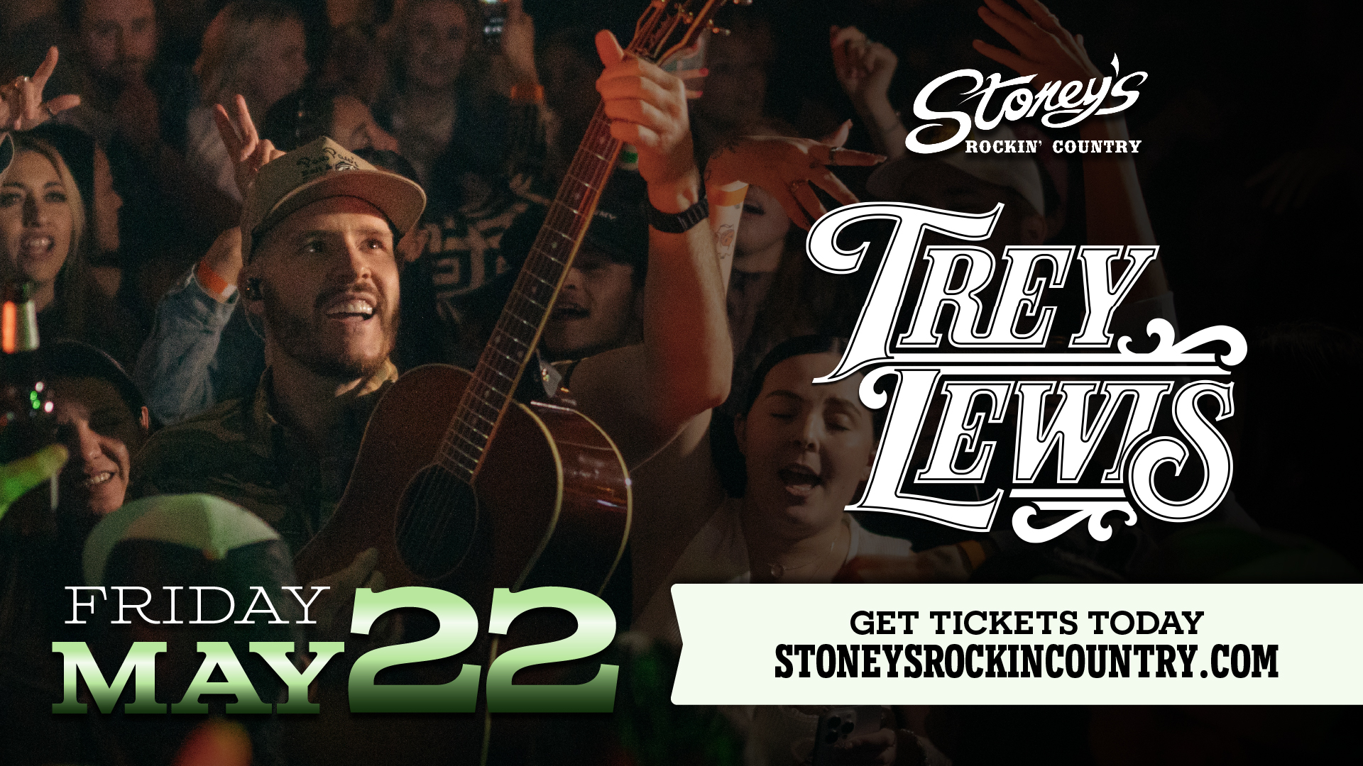 Trey Lewis performing live at Stoney’s Rockin’ Country Las Vegas May 2026