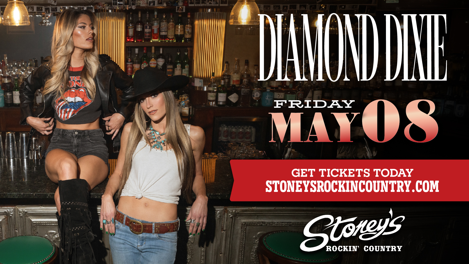 Diamond Dixie performing live country music at Stoney’s Rockin’ Country Las Vegas