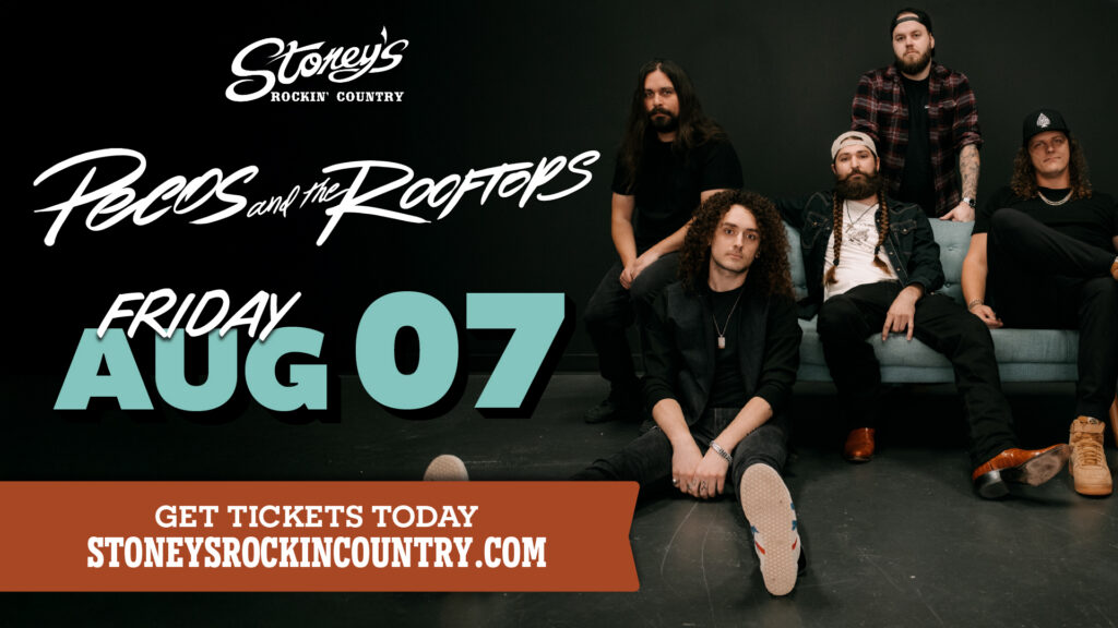 Pecos & The Rooftops performing live in concert with Texas country rock energy