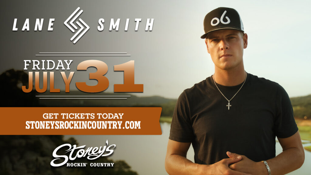 Lane Smith performing live on stage during a Texas country music concert
